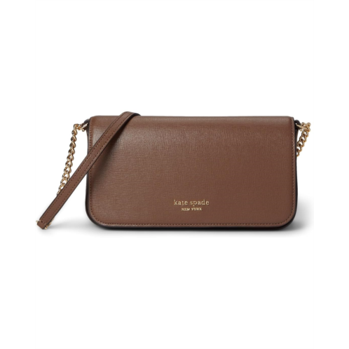 Kate Spade New York Devin Saffiano Leather Flap Chain Wallet