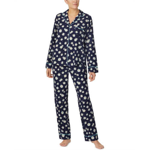 Womens Kate Spade New York Long Sleeve Flannel Pajama Set