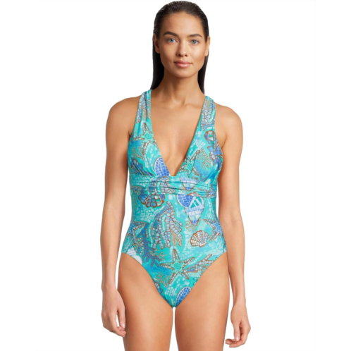 Womens Seafolly La Mer Cross Back One-Piece