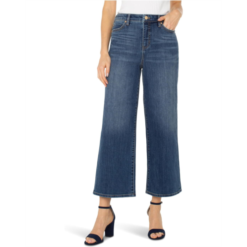 Womens Liverpool Los Angeles Stride High-rise Crop Wide Jean 26 Inseam