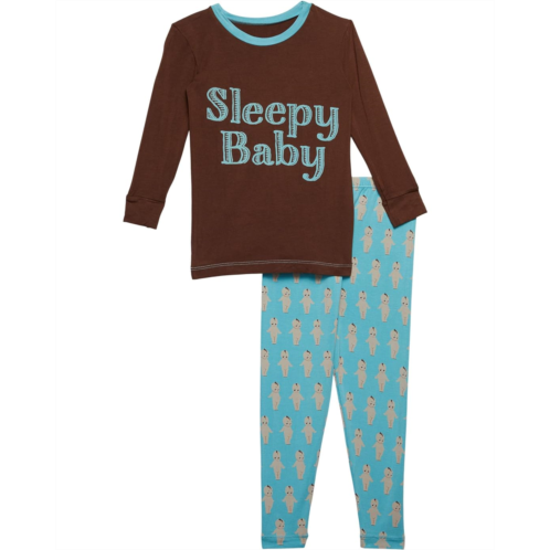 Kickee Pants Kids Long Sleeve Graphic Pajama Set (Toddler/Little Kids/Big Kids)