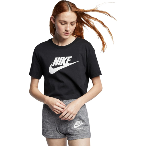 Womens Nike Sportswear Essential Club Cropped Logo T-shirt