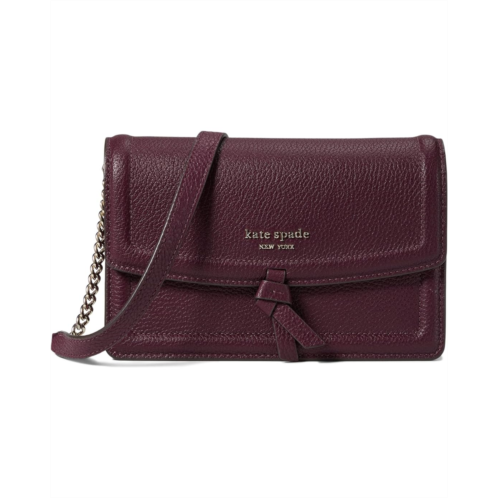 Kate Spade New York Knott Pebbled Leather Flap Crossbody