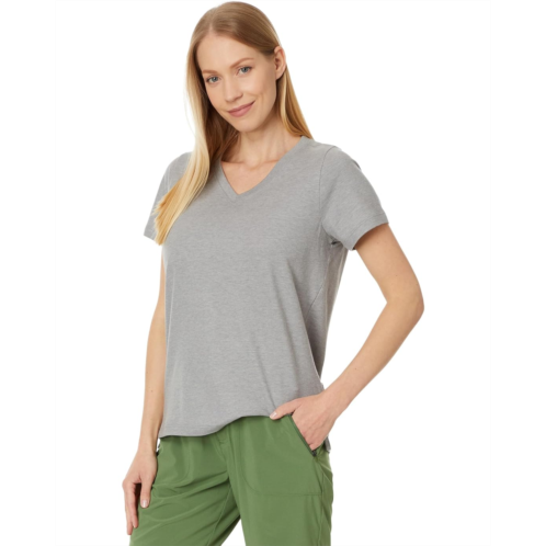 Womens Smartwool Perfect V-Neck Short Sleeve Tee
