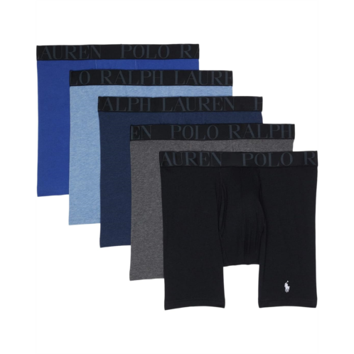 Mens Polo Ralph Lauren 5-Pack Stretch Fit Classic Boxer Briefs