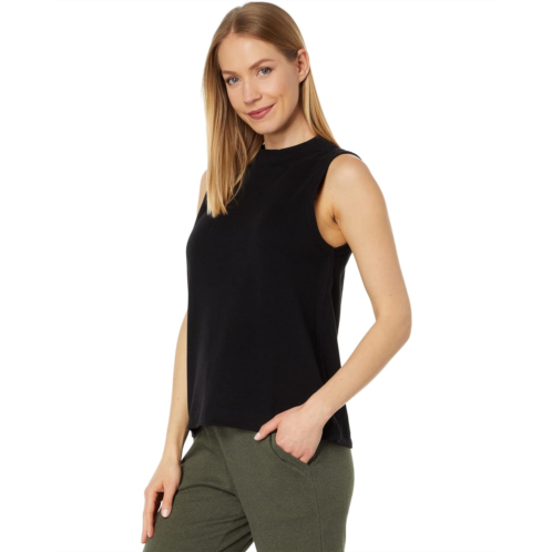 Womens PACT Airplane Mock Neck Shell