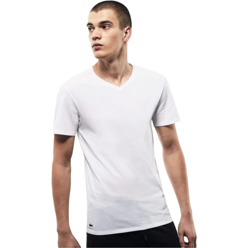 Mens Lacoste 3-Pack V-Neck Slim Fit Essential T-Shirt
