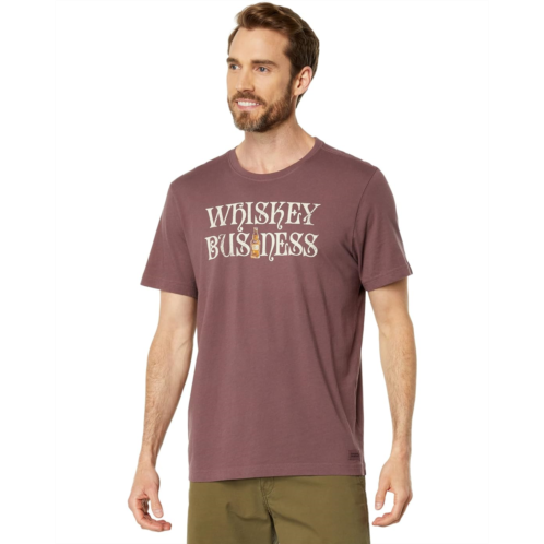 Life is Good Whiskey Business Bottle Short Sleeve Crusher-Lite Tee