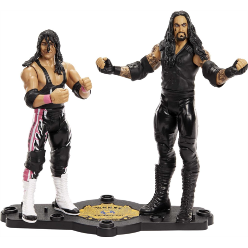 WWE Bret “Hit Man” Hart vs Undertaker Championship Showdown 2-Pack 6-inch Action Figures Friday Night Smackdown Battle Pack for Ages 6 Years Old & Up