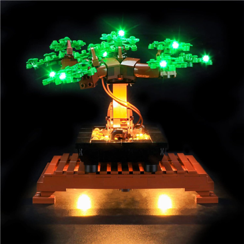 YEABRICKS LED Light Kit for Lego - Creator Expert Bonsai Tree(Green) Building Blocks Model, LED Light Set Compatible with 10281(Lego Set NOT Included)
