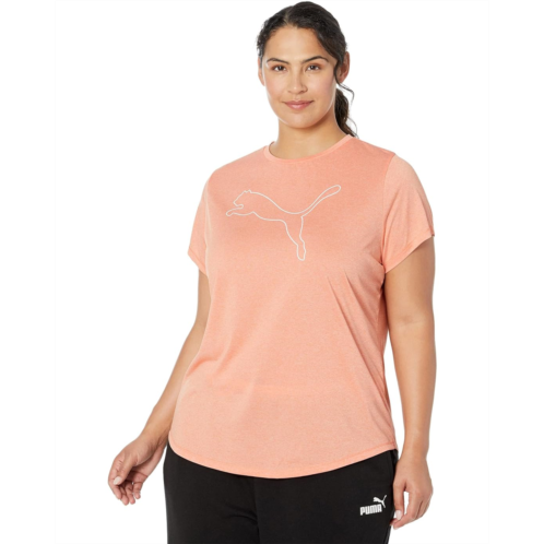 PUMA Plus Size Ready To Go Heather Logo Tee