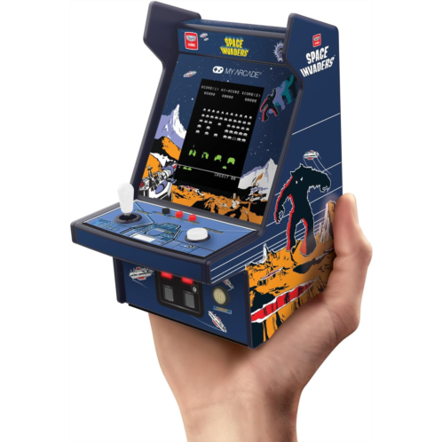 My Arcade Space Invaders Micro Player Pro: 6.75 Mini Arcade Machine, Fully playable Video Game Collectible