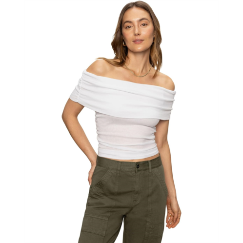 Sanctuary Off Shoulder Rib Tee