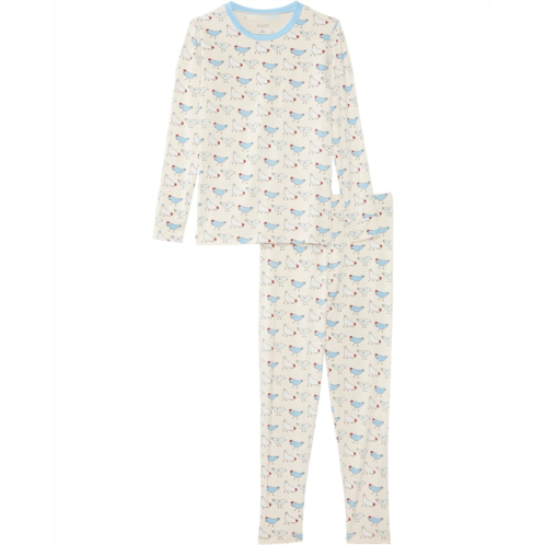 Kickee Pants Kids Print Long Sleeve Pajama Set (Toddler/Little Kids/Big Kids)