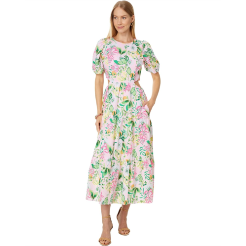 Womens Lilly Pulitzer Lyssa Short Sleeve Cotton Midi Dress