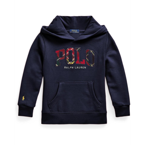 Polo Ralph Lauren Kids Plaid-Logo Fleece Hoodie (Toddler/Little Kid)