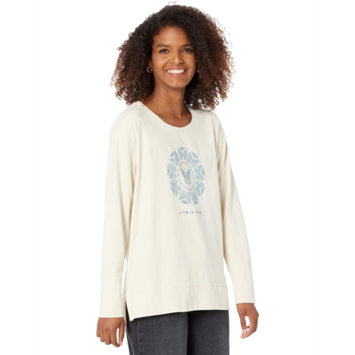 Life is Good LIG Butterfly Coin Crusher-Flex Tunic