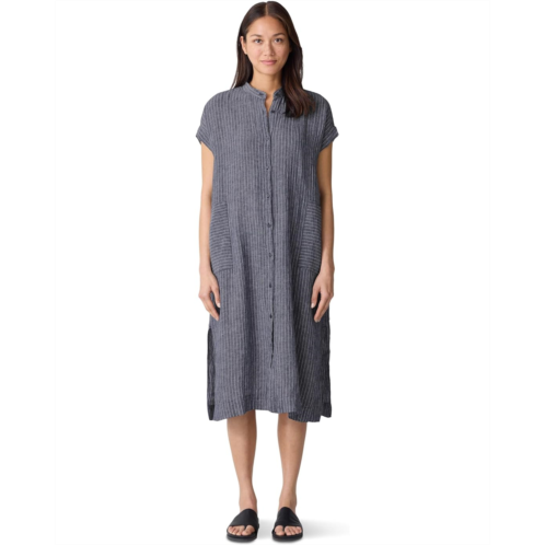 Womens Eileen Fisher Mandarin Collar Dress