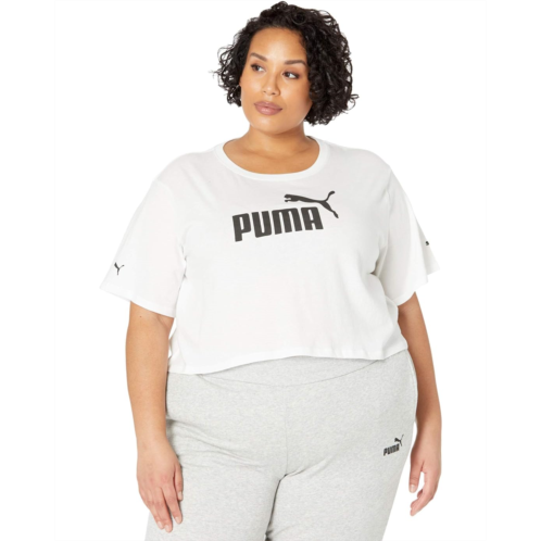 PUMA Plus Size Essential Cropped Logo Tee