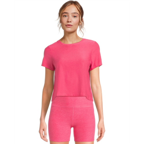 Womens Beyond Yoga Featherweight Supreme Cropped Tee
