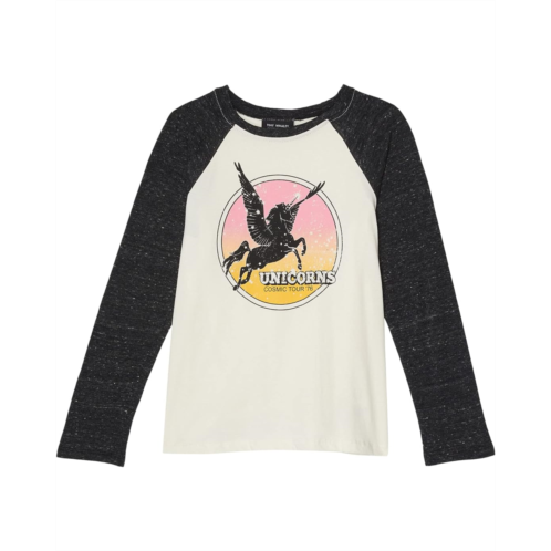 Tiny Whales Unicorns Tour Graphic Two-Tone Raglan Shirt (Toddler/Little Kids/Big Kids)