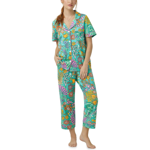 Womens Bedhead PJs Trina Turk x Bedhead Short Sleeve Cropped PJ Set