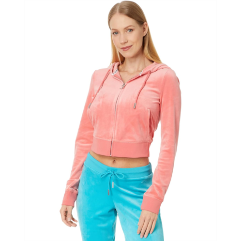 Juicy Couture Solid Classic Juicy Hoodie With Crown Hotfix