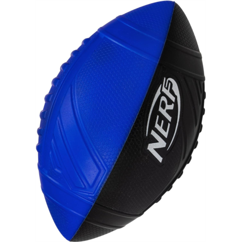 Nerf Kids Foam Football - Pro Grip Youth Soft Foam Ball - Indoor + Outdoor Football for Kids - Small Foam Football - 9inch Inch Youth Sized Football - Blue + Black