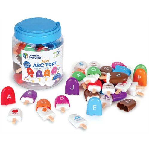 Learning Resources Mini ABC Pops - Educational Toys for Kids Ages 3+, ABC for Toddlers, Montessori Toys for Kids