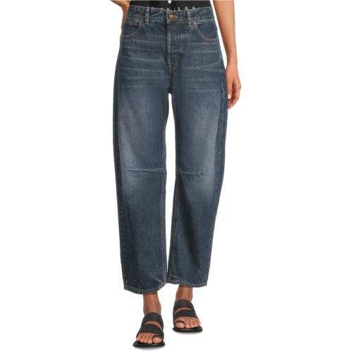 Womens Madewell Darted Barrel Leg Jeans in Danver Wash