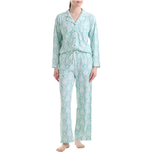 Womens Karen Neuburger Key Item Long Sleeve Girlfriend Printed PJ Set