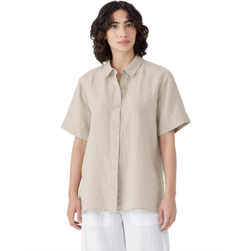 Womens Eileen Fisher Short Sleeve Long Shirt