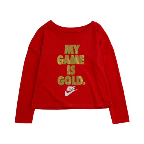 Nike Kids My Game Is Gold Long Sleeve Tee (Toddler)