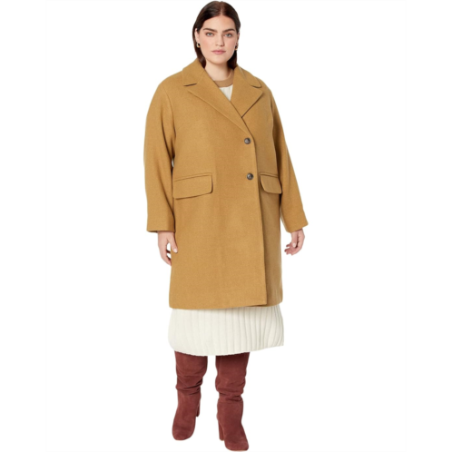 Womens Madewell Plus Haydon Coat in Insuluxe Fabric