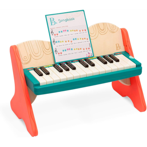 B. toys Toy Piano Wooden Piano For Toddlers, Kids Color-Coded Keys Songbook Included 3 Years + Mini Maestro