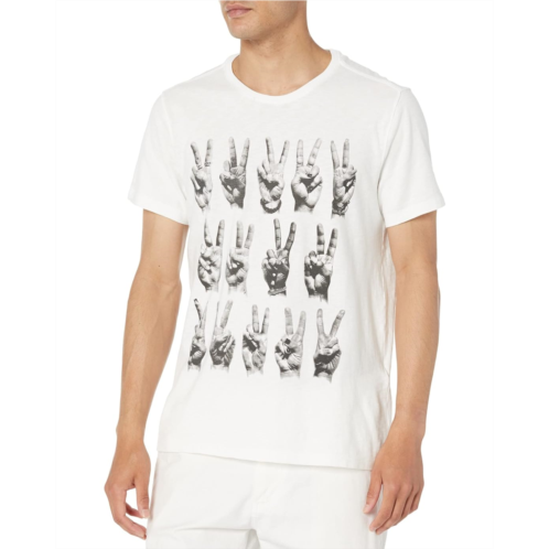 John Varvatos Short Sleeve Tee - Peace Hands KG6261Z2