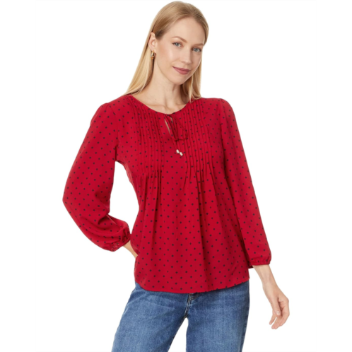 Tommy Hilfiger Dot Pintuck Blouse