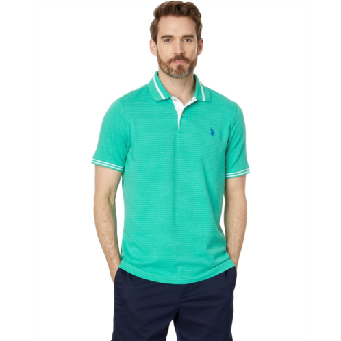 U.S. POLO ASSN. Jacquard Textured Jersey Polo Shirt
