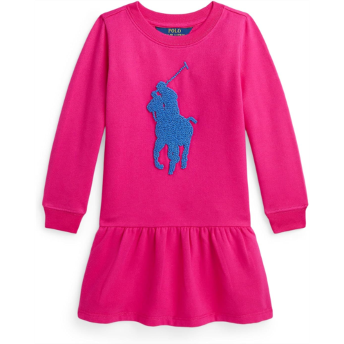 Polo Ralph Lauren Kids French Knot Big Pony Fleece Dress (Toddler/Little Kid)