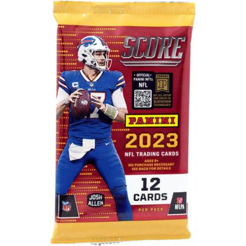 2023 Panini Score Football NFL Factory Sealed Pack of Trading Cards - 12 Cards Per Pack