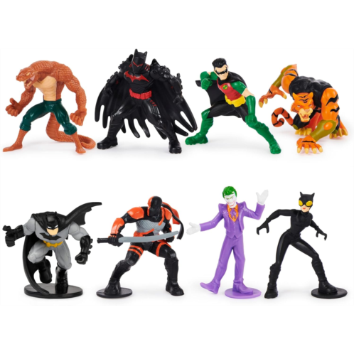 DC Comics Batman 2-inch Scale 8-Pack of Collectible Mini Action Figures (Amazon Exclusive), Kids Toys for Boys Aged 3 and up