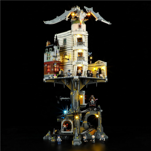 YEABRICKS LED Light for Lego-76417 Harry Potter Gringotts Wizarding Bank-CollectorsEdition Building Blocks Model (Lego Set NOT Included)