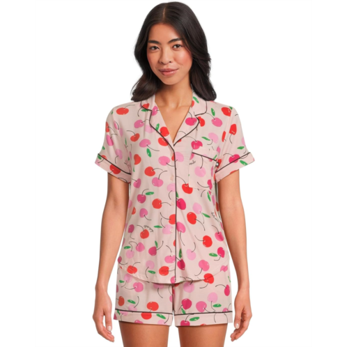 Womens Kate Spade New York Short Sleeve Shorty PJ Set