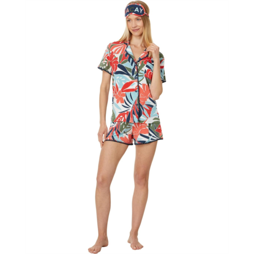 P.J. Salvage Womens PJ Salvage Tropic Beach Pajama Pj Set