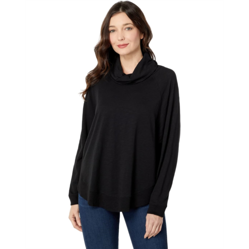 Lilla P Rib Trim Dolman Turtleneck