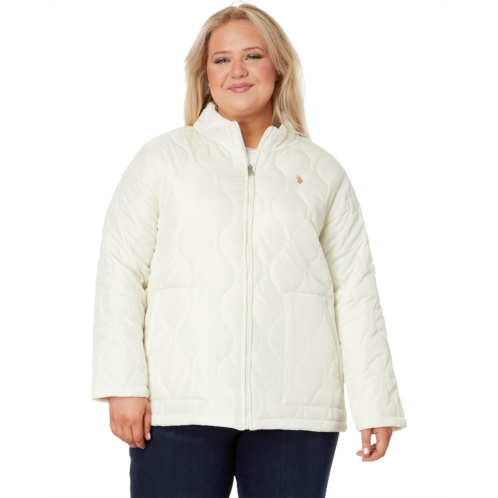 U.S. POLO ASSN. Plus Size Onion Quilted Liner Jacket with Elastic Hem