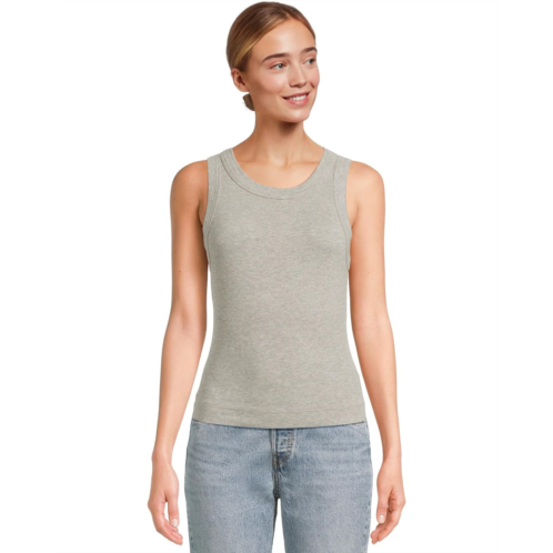 Womens Michael Stars Gina Wide Binding Crop Tank