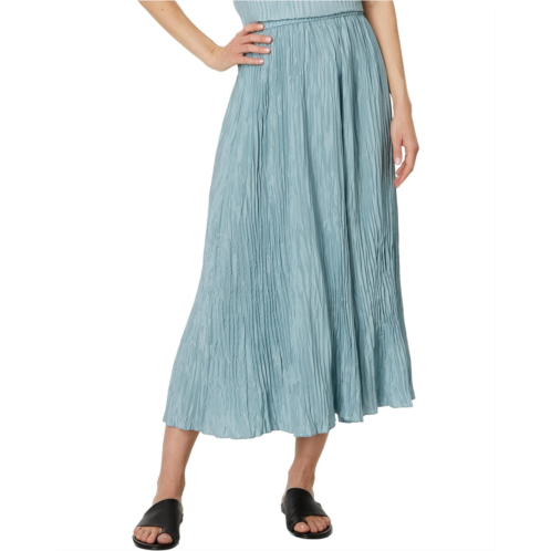 Womens Eileen Fisher Pleated Full Length Skirt