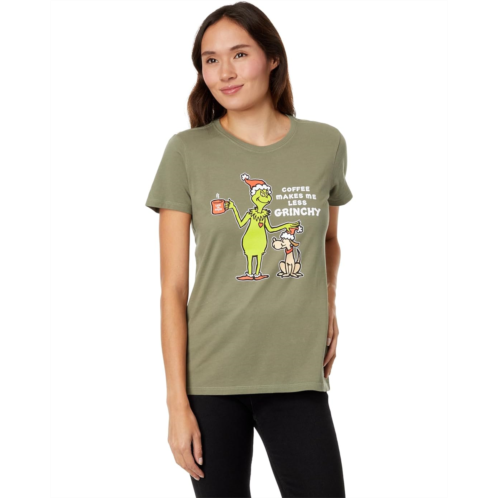 Life is Good Vintage Less Grinchy Coffee Short Sleeve Crusher Tee