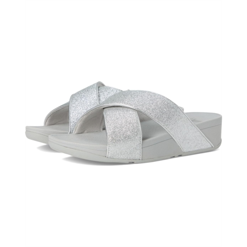 Womens FitFlop Lulu Glitterdust Cross Slides